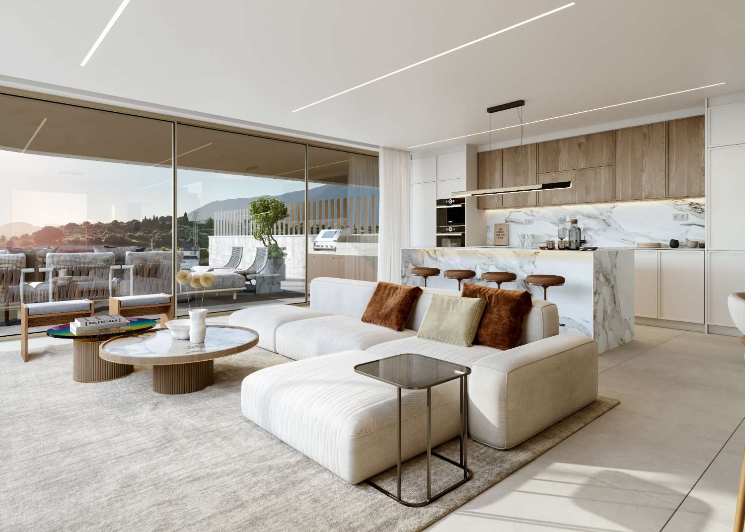 Exclusivas villas en Estepona , a 500 metros de la playa ,