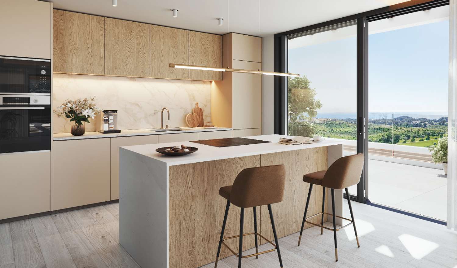 Ático en la Cala de Mijas con vistas panorámicas  al mar Mediterráneo