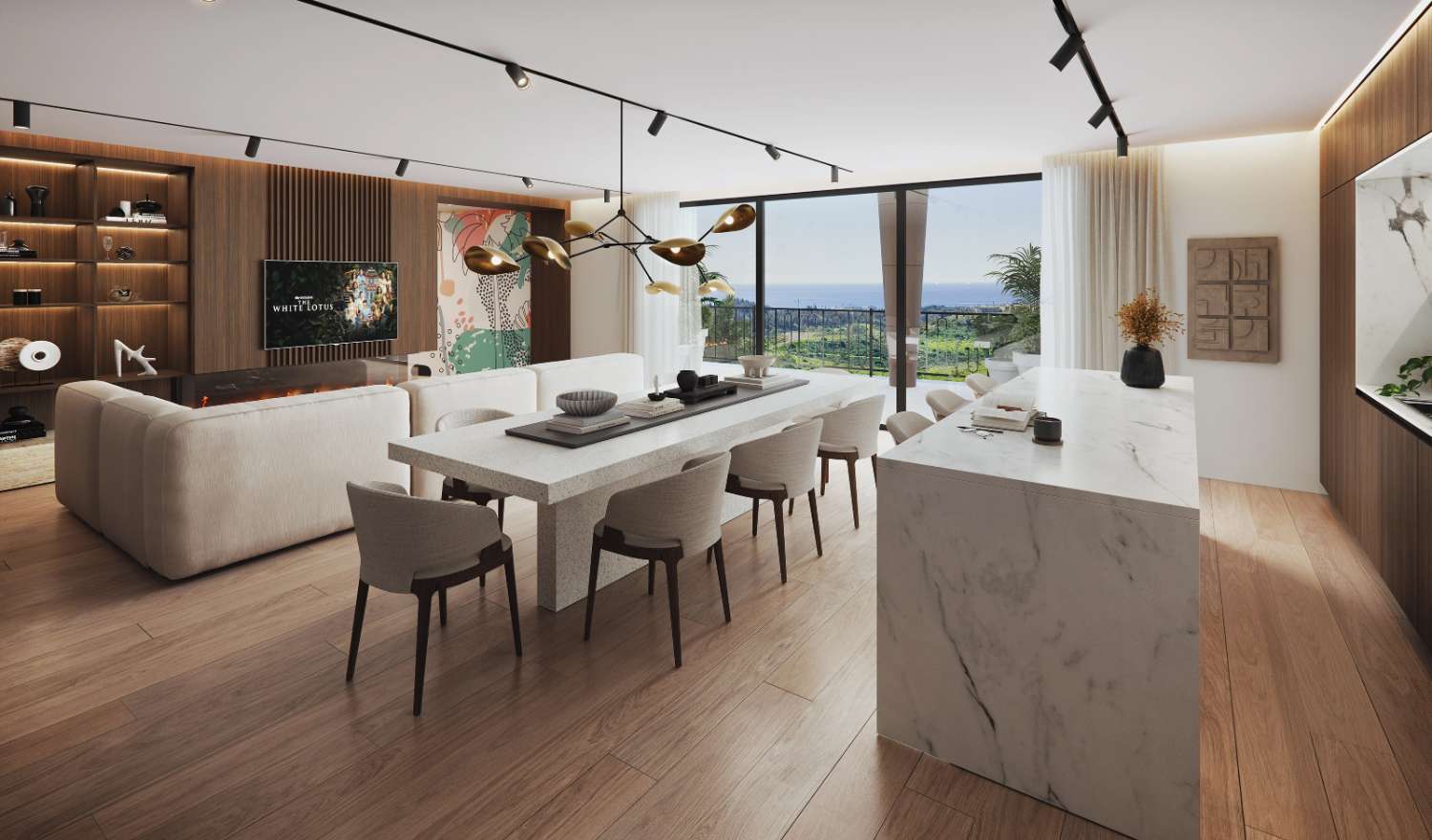 Ático en la Cala de Mijas con vistas panorámicas  al mar Mediterráneo