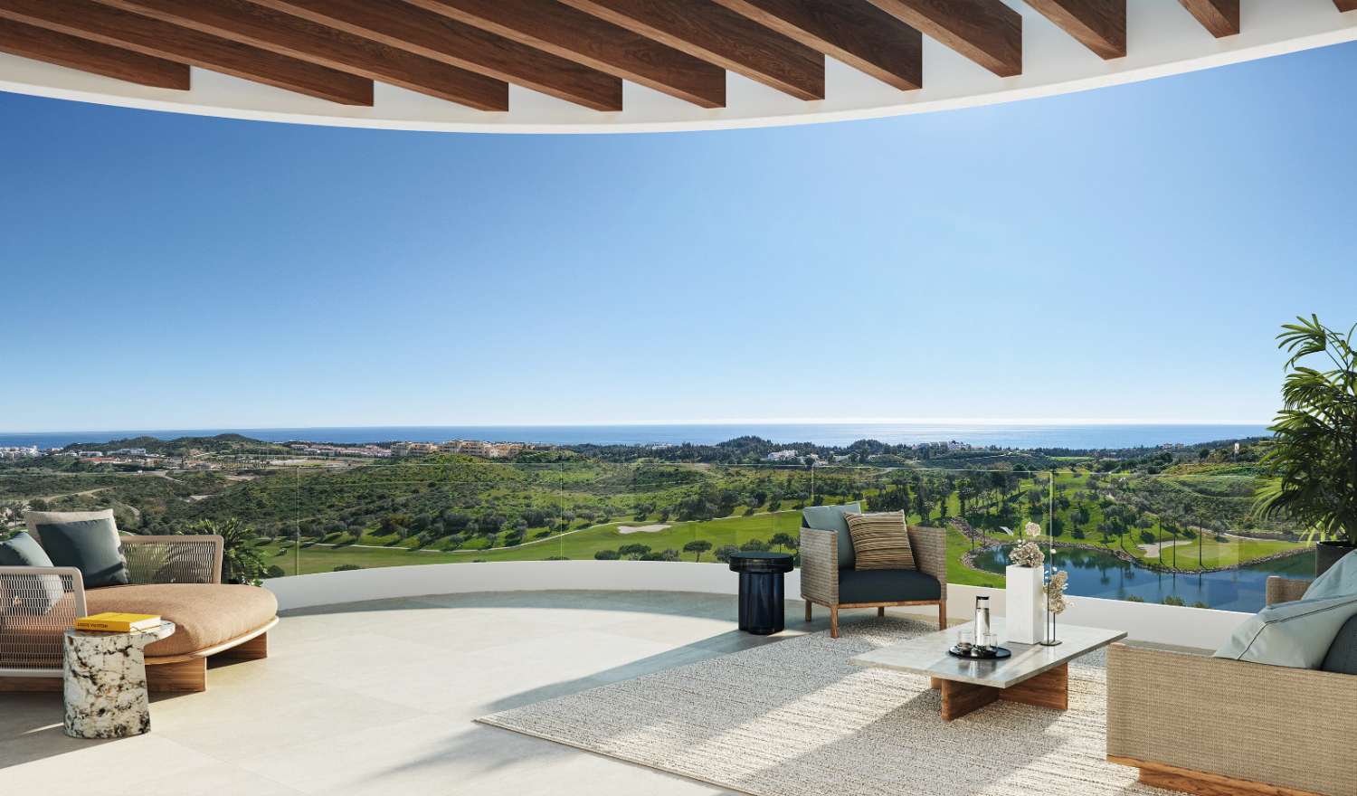Ático en la Cala de Mijas con vistas panorámicas  al mar Mediterráneo