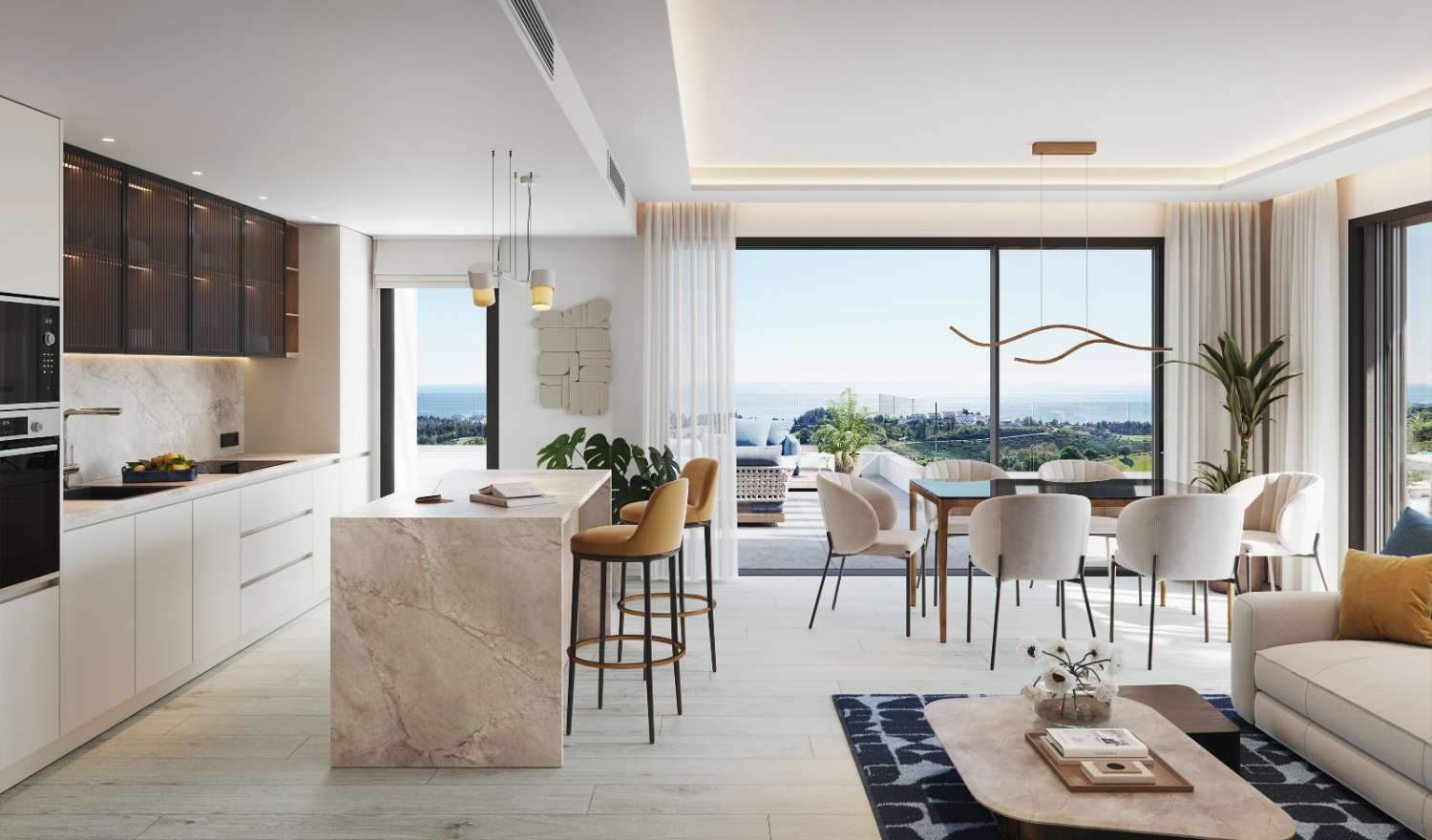 Ático en la Cala de Mijas con vistas panorámicas  al mar Mediterráneo