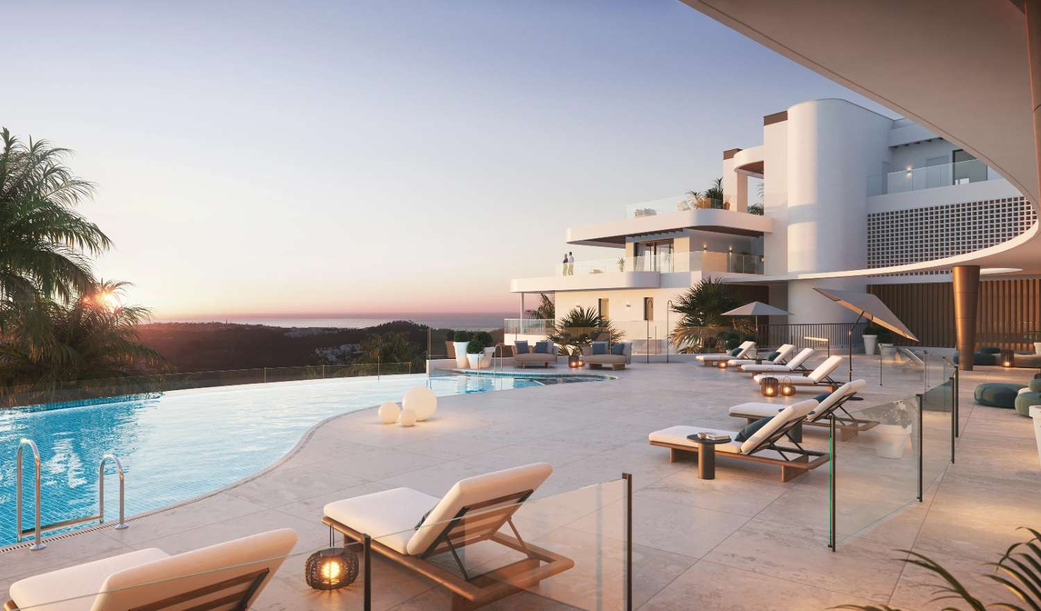 Ático en la Cala de Mijas con vistas panorámicas  al mar Mediterráneo